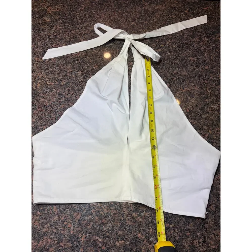 Staud 100% Cotton Halter Side Zipper Size 14 NWT - Picture 15 of 16